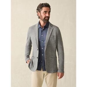 Faherty Inlet Knit Blazer Medium Grey
Melange Sz XXL